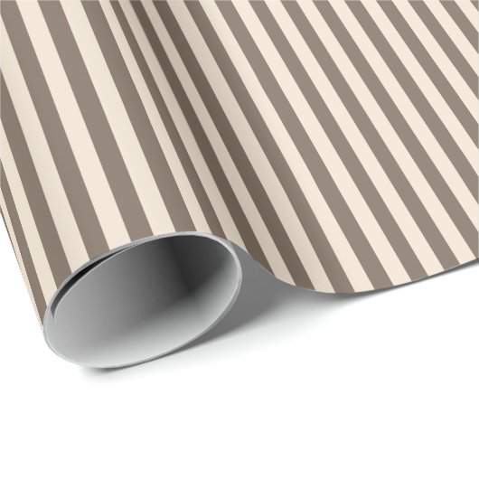 Stripes van bruin en tan cadeaupapier (Rol Hoek)