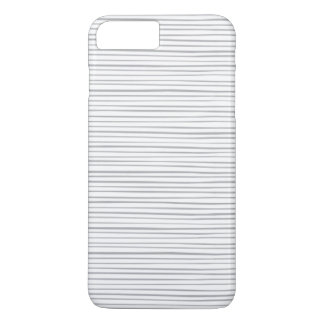 Stripes van de Waterverf van Classy Grey iPhone 8 Plus / 7 Plus Hoesje