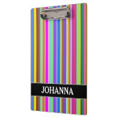 Stripes van diverse kleuren + Klembord van de Naam (Links)