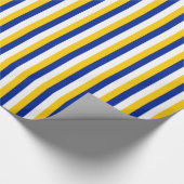 Stripes van geel, blauw en wit papier (Hoek)