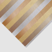 Stripes van koper, goud, zilver en Bronze Tissuepapier (Detail)