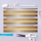 Stripes van koper, goud, zilver en Bronze Tissuepapier (Craft)
