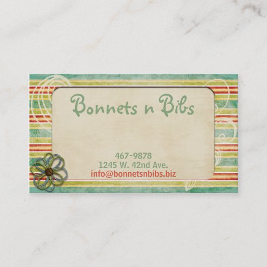  stripes visitekaartje (Voorkant)