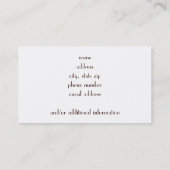 Stripes Visitekaartje (Achterkant)