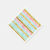 Stripes voor Chic Gold Waterverf Servetten (Hoek)