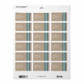 Stripes voor de Stille Oceaan Etiket (Full Sheet)