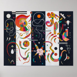 Stripes, Wassily Kandinsky Poster