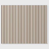 Stripes - wit en donkerbruin cadeaupapier (Vlak)