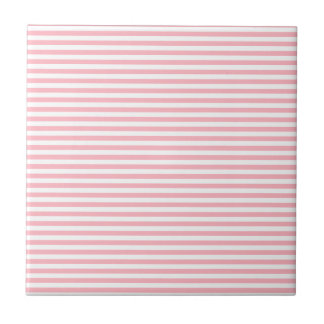 Stripes - wit en licht roze tegeltje