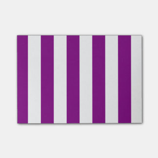 Stripes - wit en Paars Post-it® Notes