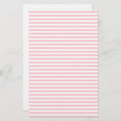 Stripes - wit en roze briefpapier (Voorkant / Achterkant)