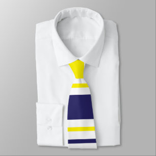 Stripes Yellow Blue Red Pattern Stropdas