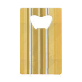 Stripes Yellow Kredietkaart Flessenopener (Voorkant)