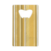 Stripes Yellow Kredietkaart Flessenopener (Achterkant)