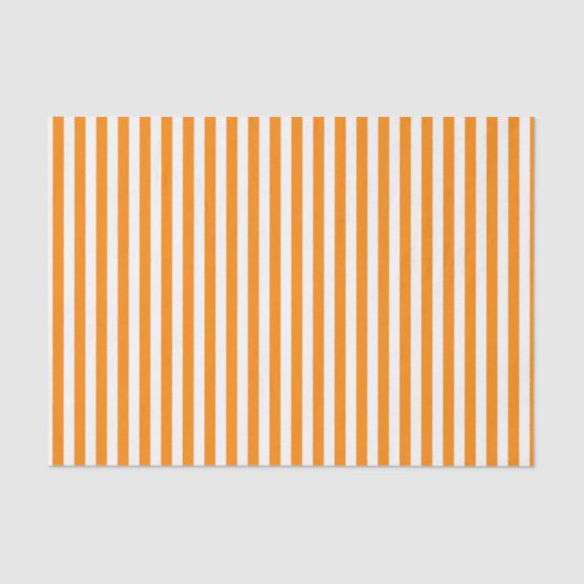 Stripes Zelfs Oranje en wit Tissuepapier (Voorkant)