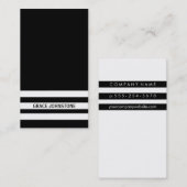Stripes/zwart/wit Visitekaartje (Voorkant / Achterkant)