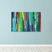 Stripesa - Verpakt Canvas 36x24 Afdruk (Insitu (Houten vloer))