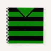 Stripesd Jersey Modèle Carnet Football Footy (Devant)