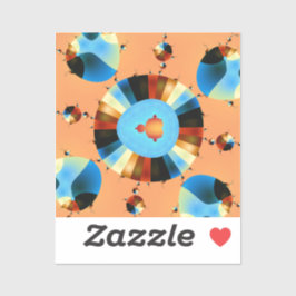 Stripey Mandelbrot Fractal Sticker