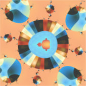 Stripey Mandelbrot Fractal Sticker (Voorkant)