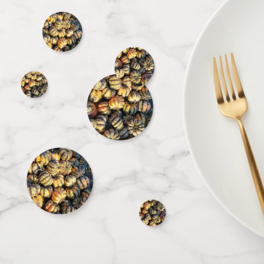 Stripey Pumpkins Cluster Confetti (Groep)