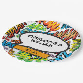 Stripheld Typografisch Papieren Bordje (Gekanteld)