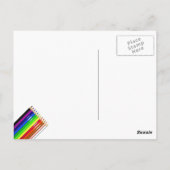 stripmeisje briefkaart (Achterkant)