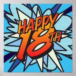 Strippelboek HAPPY 18DE Poster