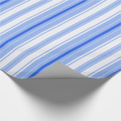 Strips - blauw. cadeaupapier (Hoek)