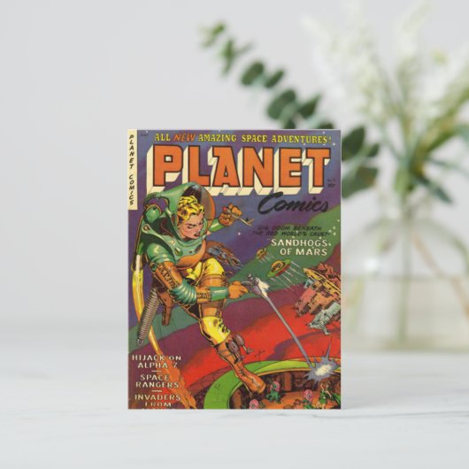  strips - briefkaart (Staand voorkant)