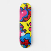 Strips Kleuren Skateboard (Voorkant)