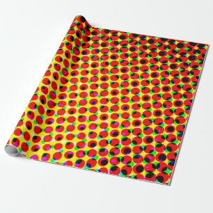  strips kleurrijk halftone backaardabstrac cadeaupapier