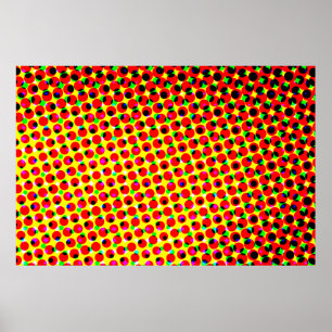  strips kleurrijk halftone backaardabstrac poster