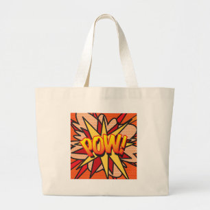 Strips POW! Grote Tote Bag