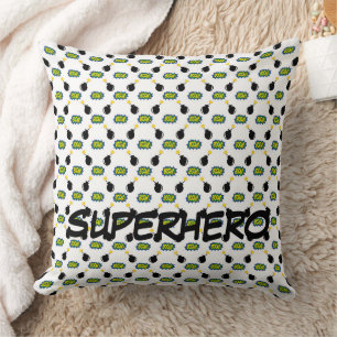 Strips Superheld NAAM Pow Bang Bomb Kinder Fun Kussen
