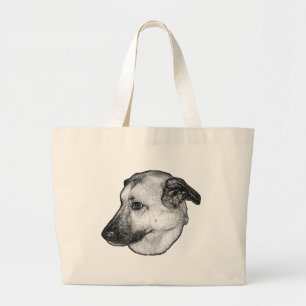 Stripskop, dagelijkse boodschappentas grote tote bag