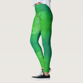 Stripte collectie - fluorescerende groene trilling leggings (Links)