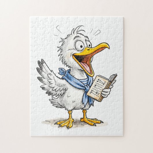 Striptekenaar Zeilende Vogel Bemanning Legpuzzel (Verticaal)