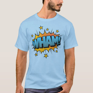 Striptekenkunst Wham-spreekballon T-shirt