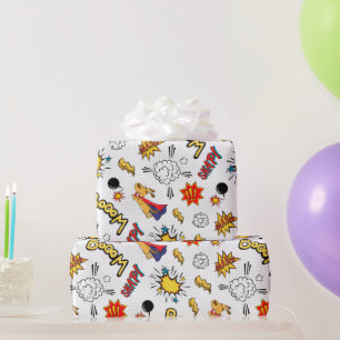Stripverhaalpatroon Cadeaupapier