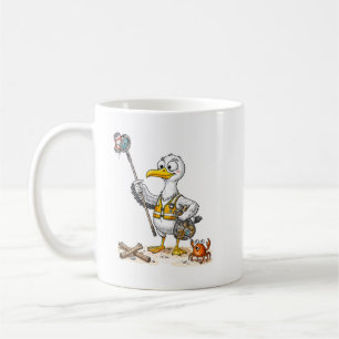 Stripvogel Strand Opruimteam Koffiemok
