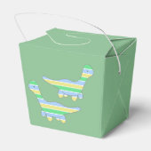 Stripy Dinosaur Bedankdoosjes (Achterkant)