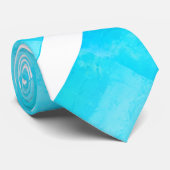 Stripy turkooise mode mannen stropdas (Opgerold)