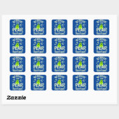 Strive for Pearfection - Pear Pun Vierkante Sticker (Vel)