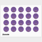 Strive for PROGRESS not perfection Ronde Sticker (Vel)
