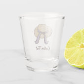 Stro Pet Beige Shot Glas (Achterkant)