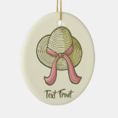 Stro Pet Geel Keramisch Ornament (Rechts)