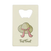 Stro Pet Geel Kredietkaart Flessenopener (Voorkant)