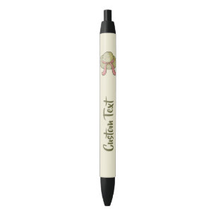 Stro Pet Geel Zwarte Inkt Pen
