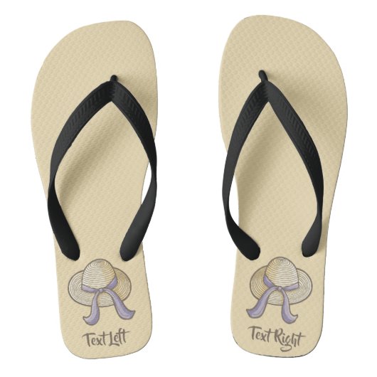 Strohoed Beige Teenslippers (Voetbed)